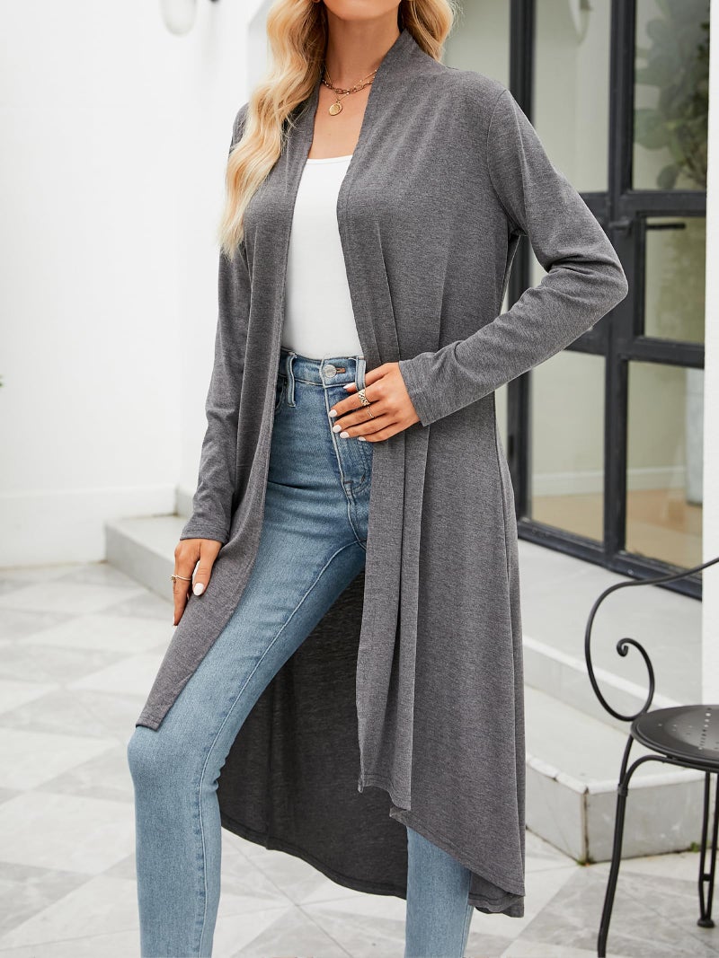 POGTMM Cardigan for Women Petite, Cardigan Sweater for Women Long Lightweight Soft Cardigan Cardigan (Dark Grey, M) - Image 1